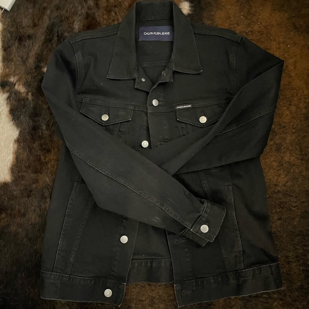Black denim jacket Calvin Klein